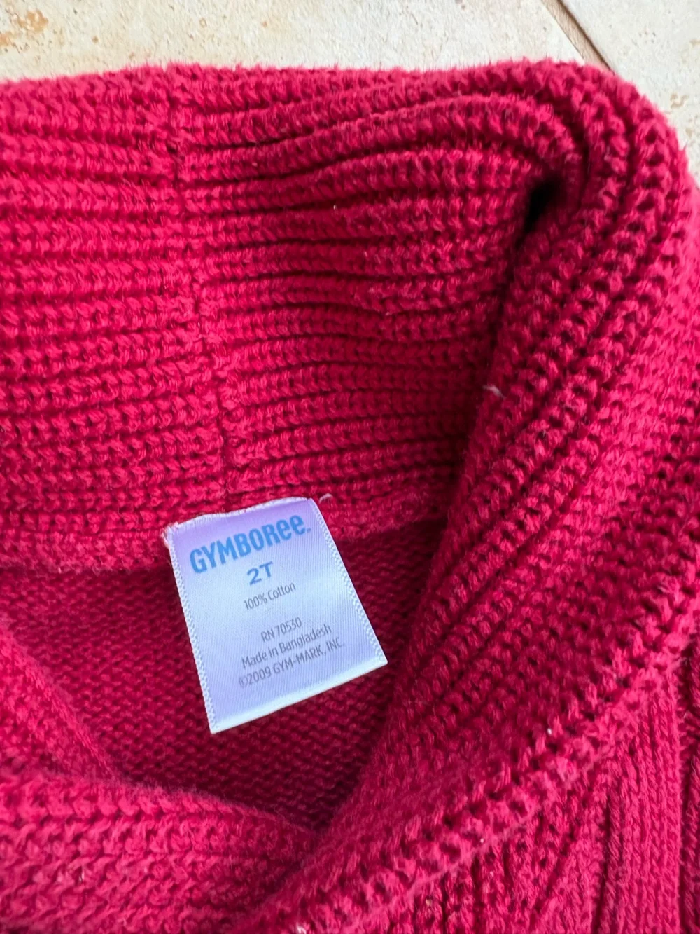 Gymboree shawl collar